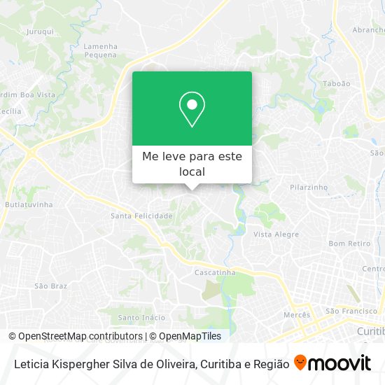 Leticia Kispergher Silva de Oliveira mapa