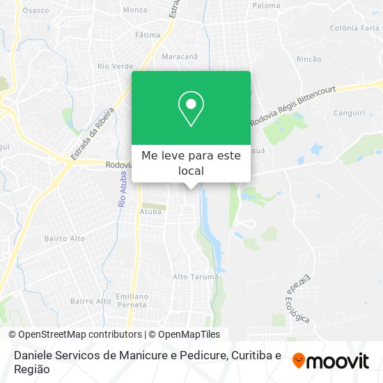 Daniele Servicos de Manicure e Pedicure mapa