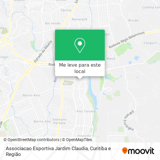 Associacao Esportiva Jardim Claudia mapa