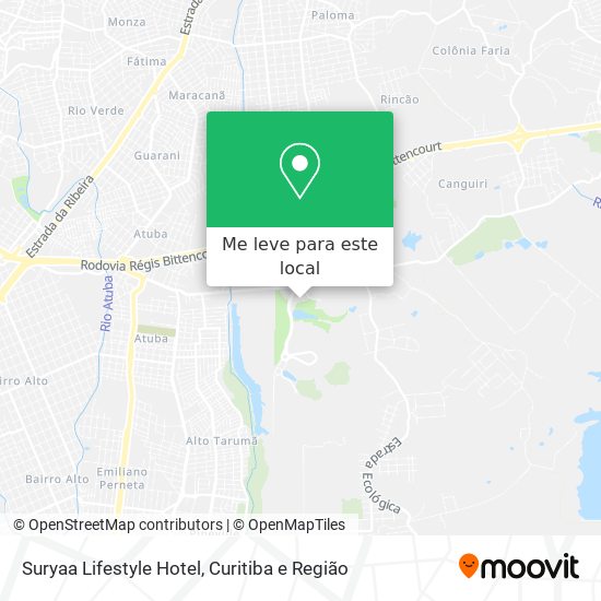 Suryaa Lifestyle Hotel mapa