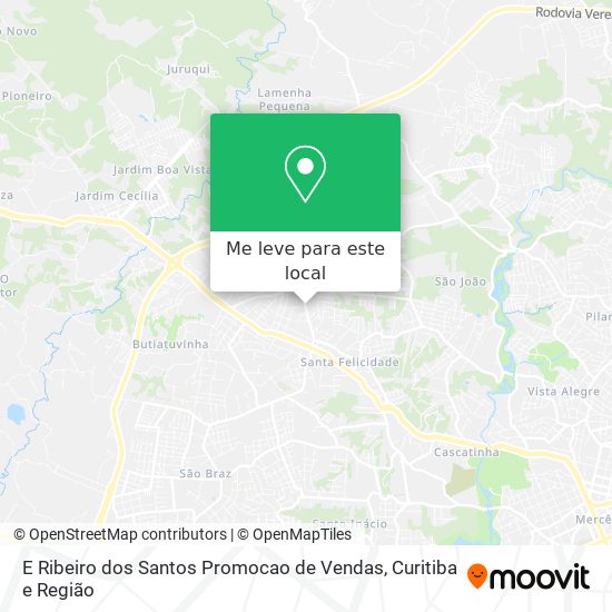 E Ribeiro dos Santos Promocao de Vendas mapa