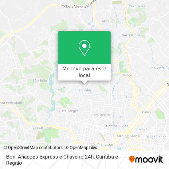 Boni Afiacoes Express e Chaveiro 24h mapa