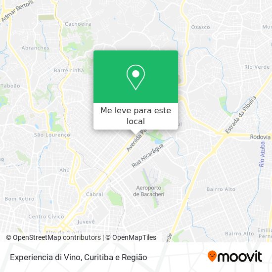 Experiencia di Vino mapa