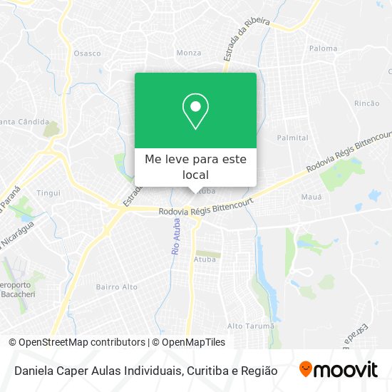 Daniela Caper Aulas Individuais mapa