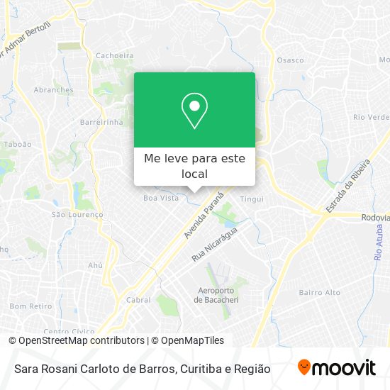 Sara Rosani Carloto de Barros mapa