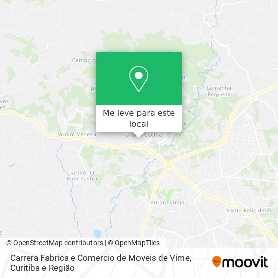 Carrera Fabrica e Comercio de Moveis de Vime mapa