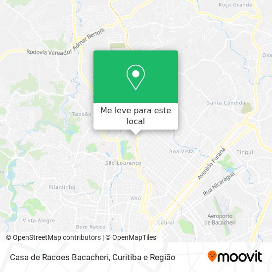 Casa de Racoes Bacacheri mapa