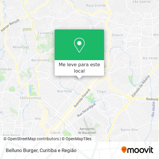 Belluno Burger mapa