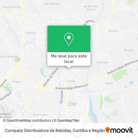 Company Distribuidora de Bebidas mapa