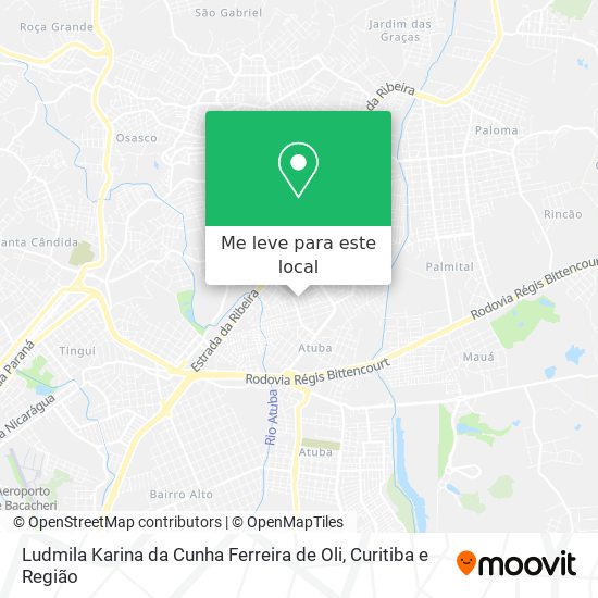 Ludmila Karina da Cunha Ferreira de Oli mapa