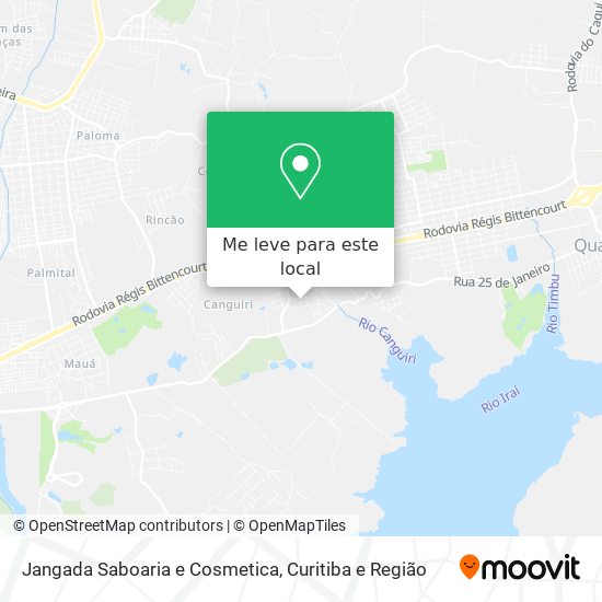 Jangada Saboaria e Cosmetica mapa