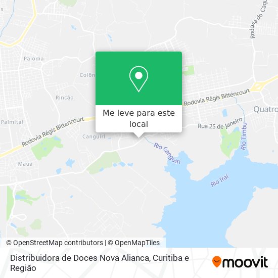 Distribuidora de Doces Nova Alianca mapa