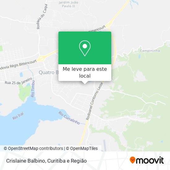 Crislaine Balbino mapa