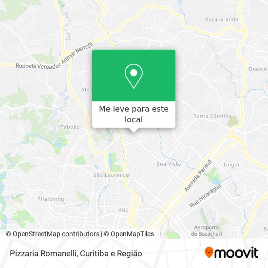 Pizzaria Romanelli mapa