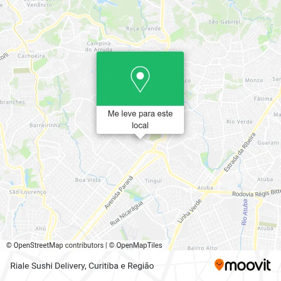 Riale Sushi Delivery mapa