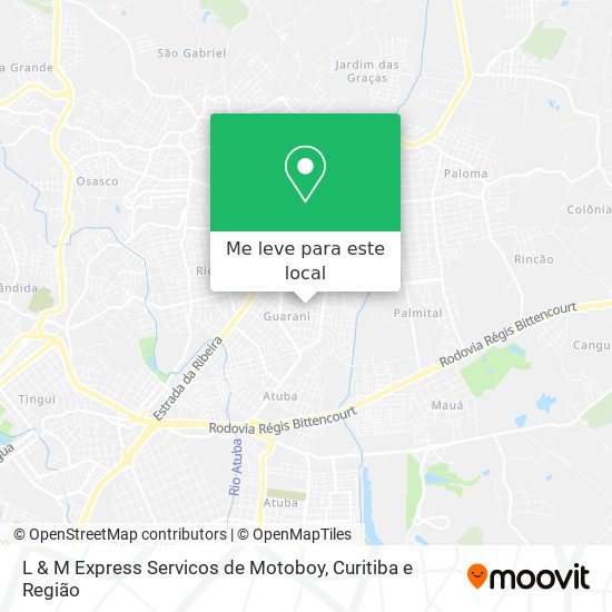 L & M Express Servicos de Motoboy mapa