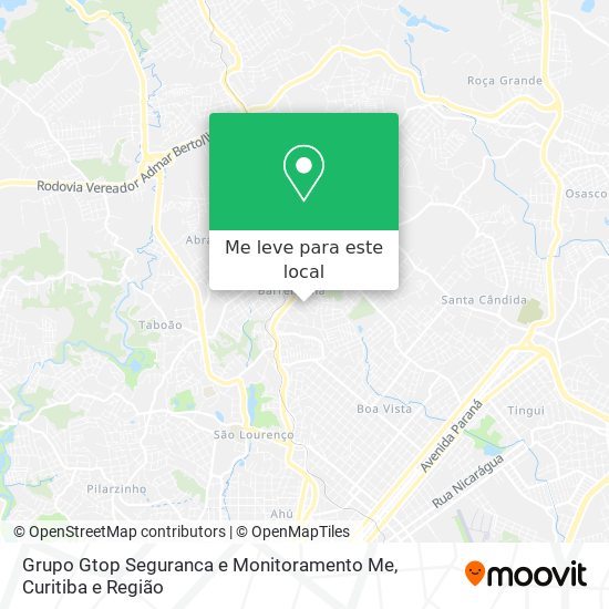 Grupo Gtop Seguranca e Monitoramento Me mapa