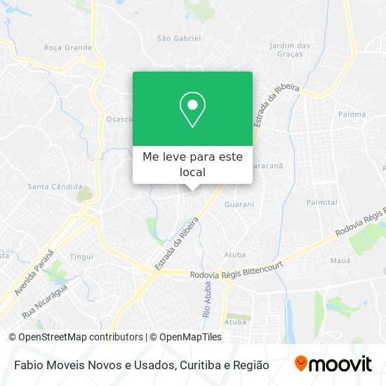 Fabio Moveis Novos e Usados mapa