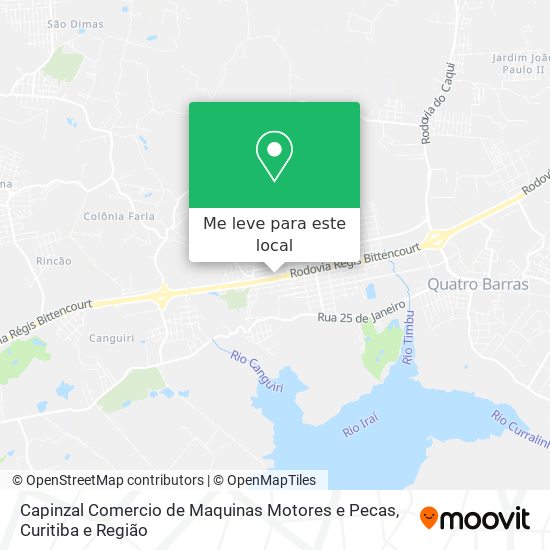 Capinzal Comercio de Maquinas Motores e Pecas mapa