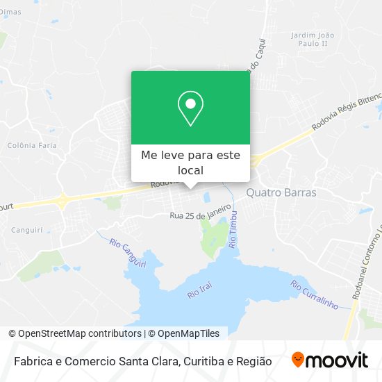 Fabrica e Comercio Santa Clara mapa