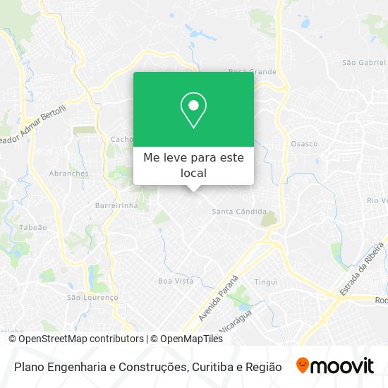 Plano Engenharia e Construções mapa