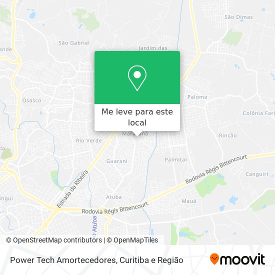 Power Tech Amortecedores mapa