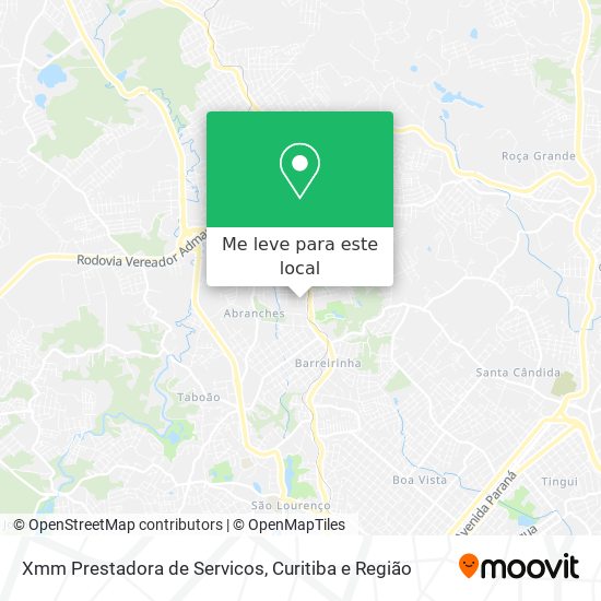 Xmm Prestadora de Servicos mapa