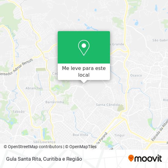 Gula Santa Rita mapa