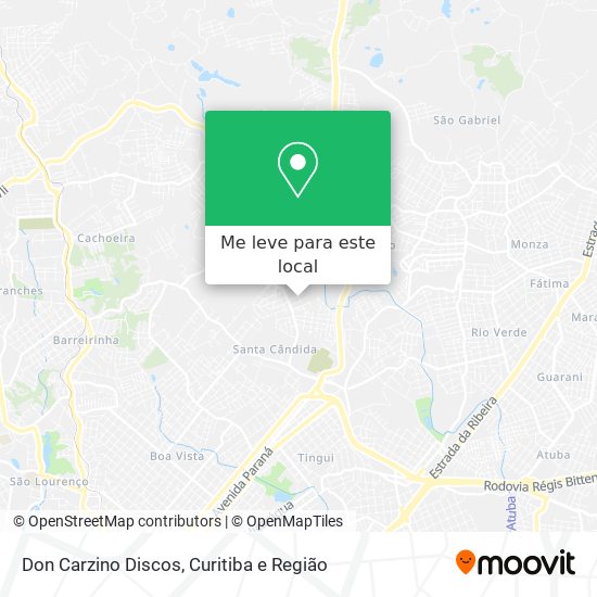 Don Carzino Discos mapa