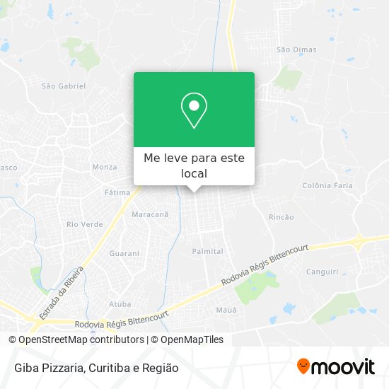 Giba Pizzaria mapa