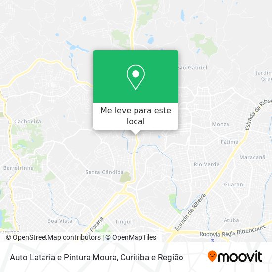 Auto Lataria e Pintura Moura mapa