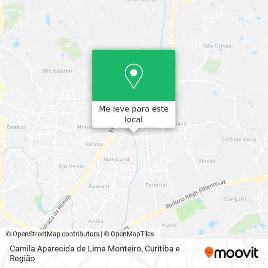 Camila Aparecida de Lima Monteiro mapa
