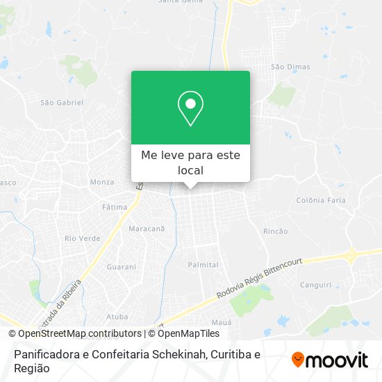 Panificadora e Confeitaria Schekinah mapa