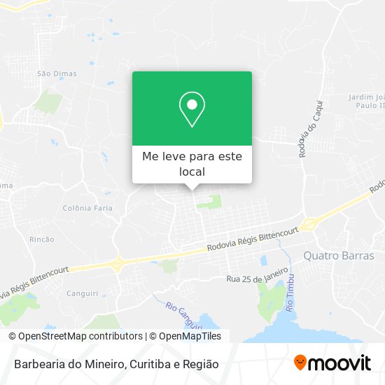 Barbearia do Mineiro mapa