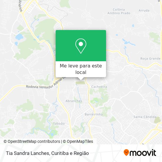 Tia Sandra Lanches mapa