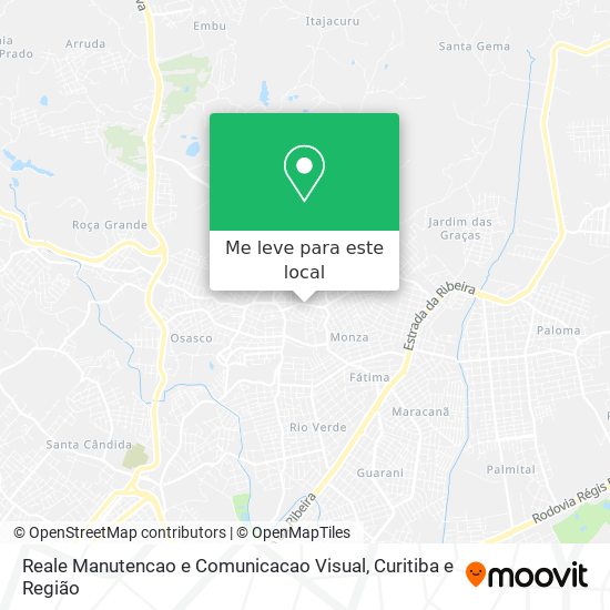 Reale Manutencao e Comunicacao Visual mapa