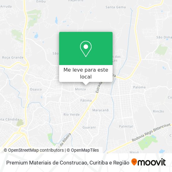 Premium Materiais de Construcao mapa