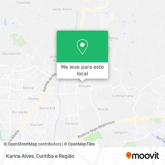 Karina Alves mapa