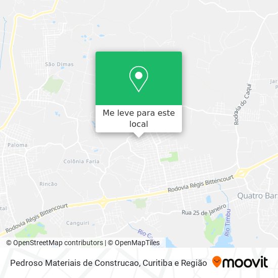 Pedroso Materiais de Construcao mapa