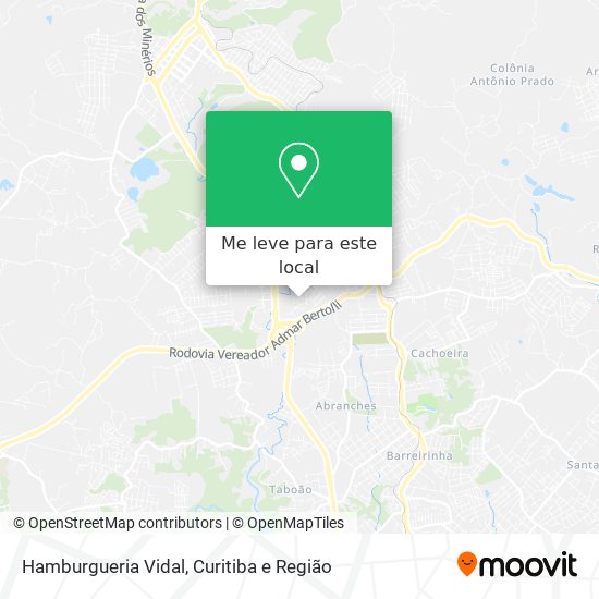 Hamburgueria Vidal mapa