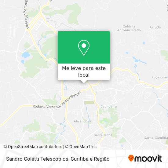 Sandro Coletti Telescopios mapa