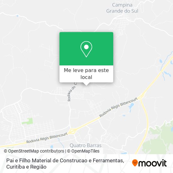 Pai e Filho Material de Construcao e Ferramentas mapa