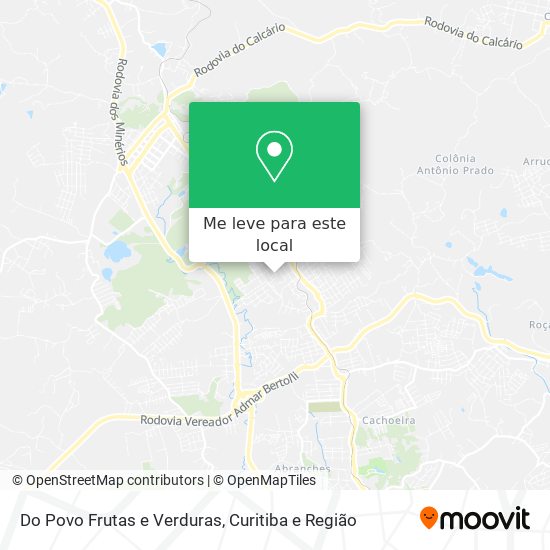 Do Povo Frutas e Verduras mapa