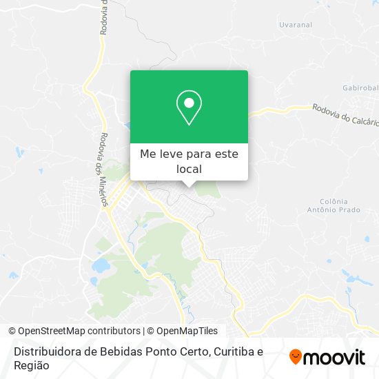 Distribuidora de Bebidas Ponto Certo mapa