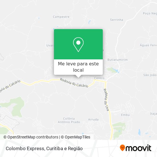 Colombo Express mapa