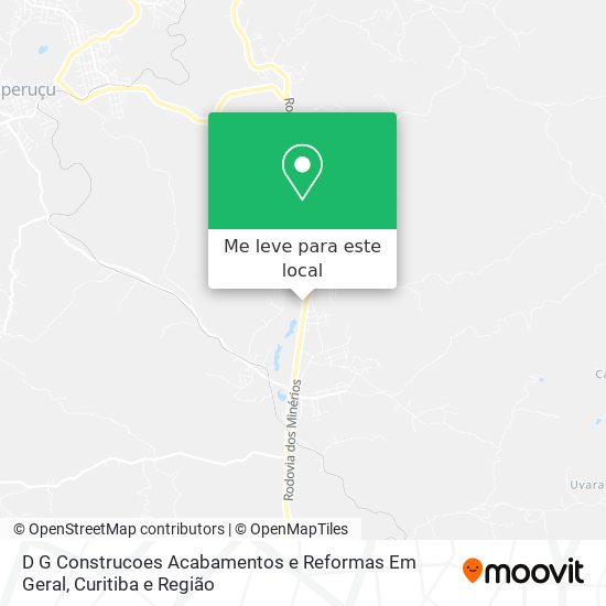 D G Construcoes Acabamentos e Reformas Em Geral mapa