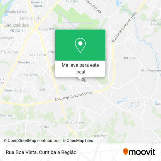 Rua Boa Vista mapa