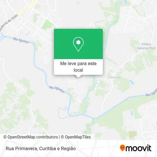 Rua Primavera mapa