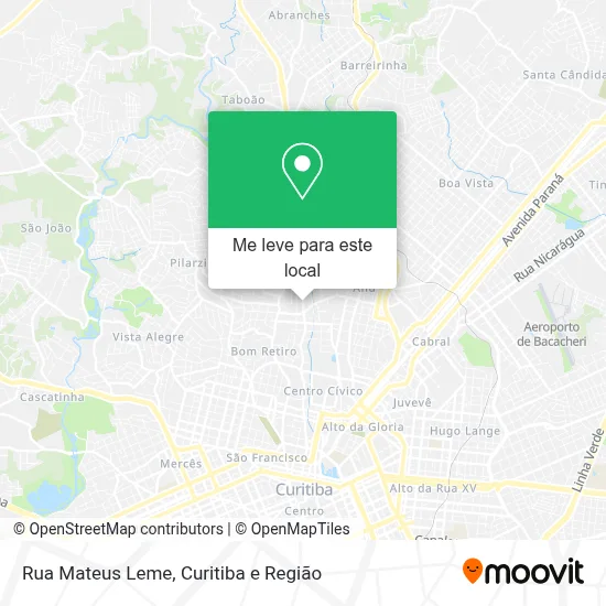 Rua Mateus Leme mapa