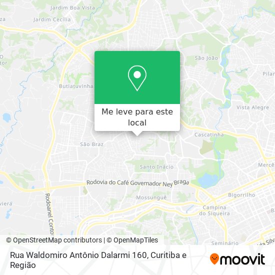 Rua Waldomiro Antônio Dalarmi 160 mapa